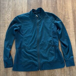 Cherokee iflex Caribbean Blue Full-Zip Scrub Jacket